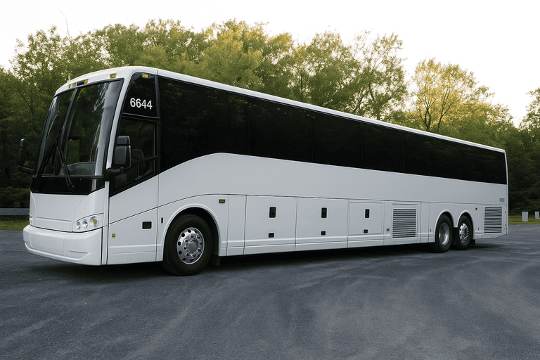 exterior of Charter Bus Rental Sammamish coach bus